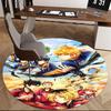 1pc Haikyuu Anime Design Round Carpet - Office Chair Mat, Non-Slip Rug for Haikyuu Fans - Suitable for Home Decor, Office Use