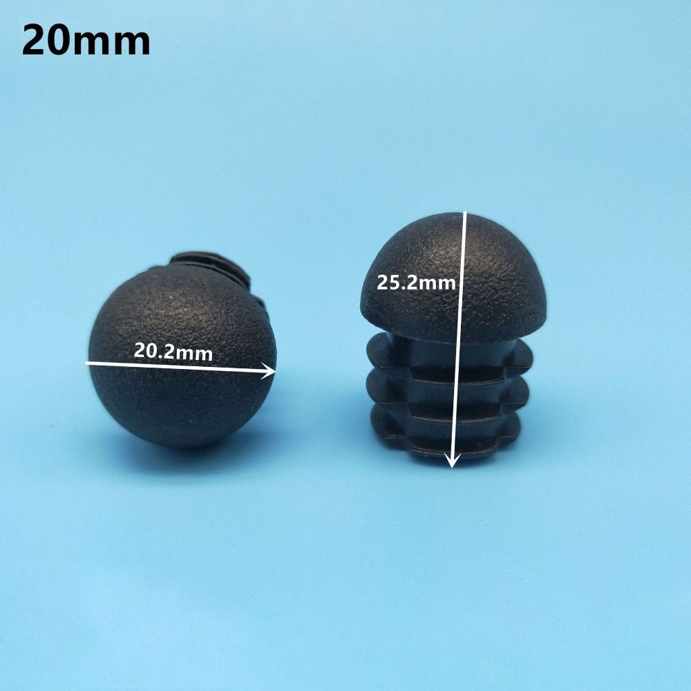 

4Pcs Spherical Black Furniture Accessories Non Slip Chair Leg Caps Dust Cover Floor Protector Plugs 20mm чёрный