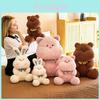 Adorable Peluche Lapin Animal en Peluche Poupée Avec Rembourrage Doux en Coton PP Parfait Pour les Cadeaux d'Anniversaire des Filles