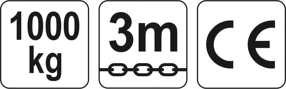 CHAIN HOIST 1.0 T YT-58951 YATO