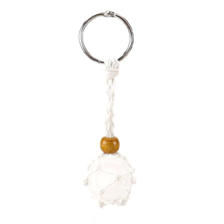 Crystal Stone Holder Hanging-Ornaments Keychain Adjustable Bag Charm Decors Cord Empty Stone Holder Keychain