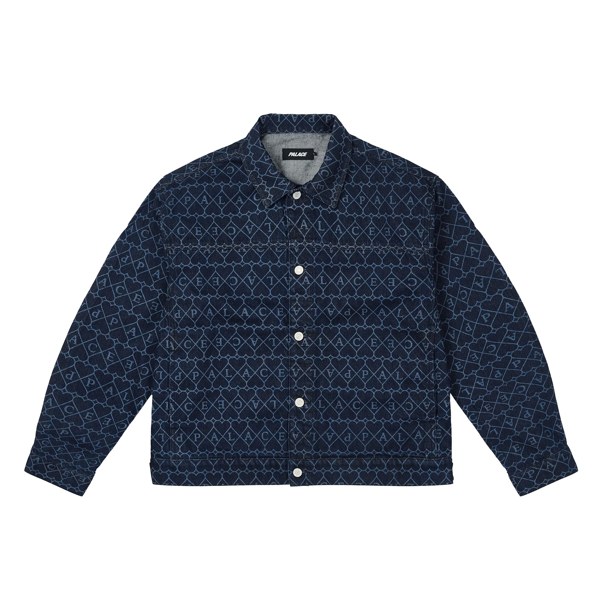 

Palace Джинсовая куртка Сердце Индиго Унисекс Верхняя одежда Синяя P29JK029 L