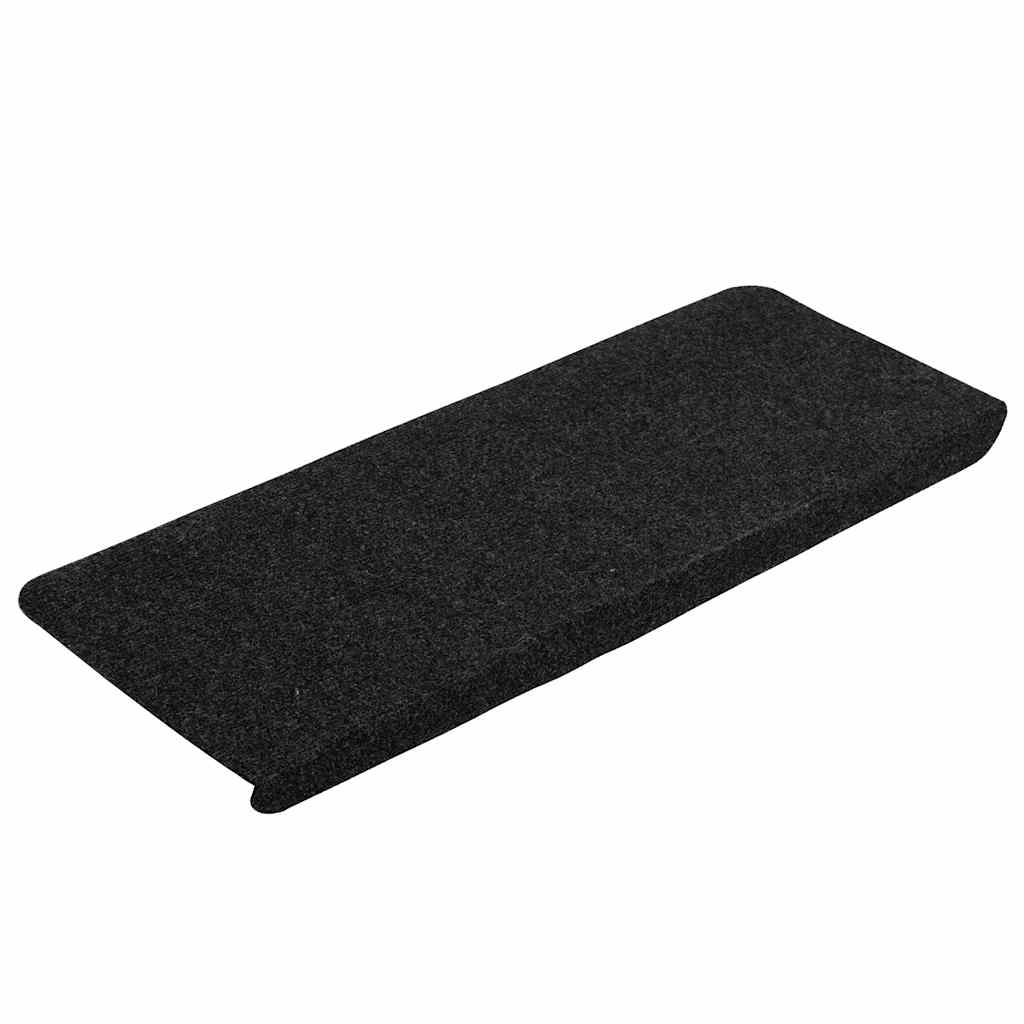 Self-Adhesive Stair Mats 30 Pcs. Black 65X24.5X3.5 Cm