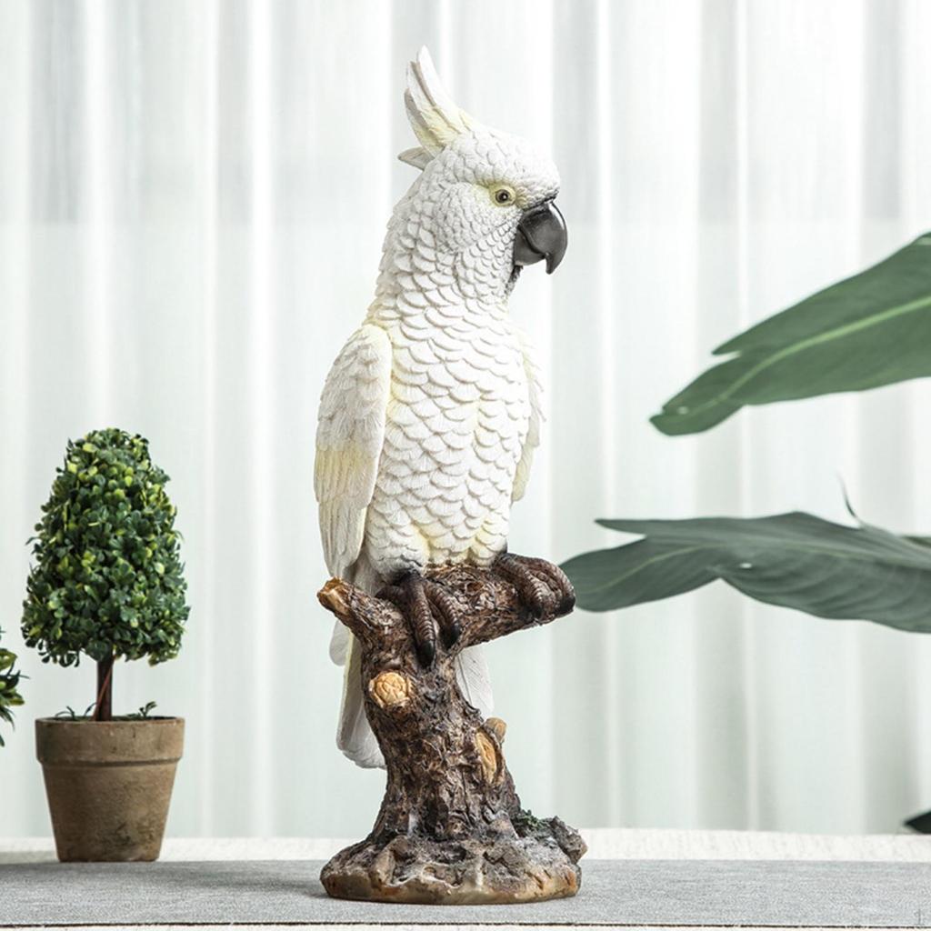 Papagei Statue Tier Skulptur Harz Sammeln Tabletop Ornament Indoor Dekorative Figur für