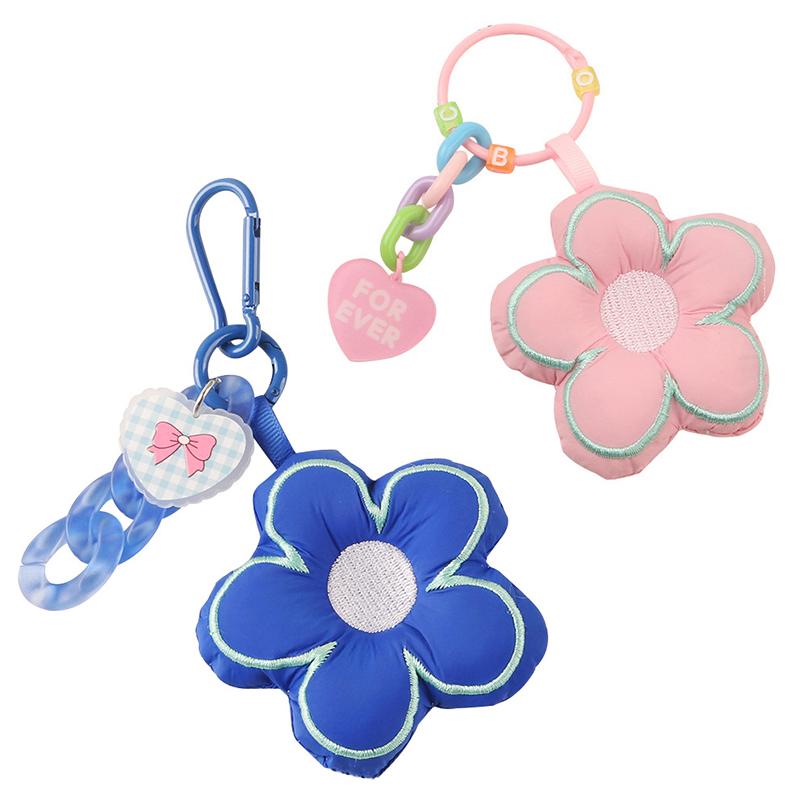 Sakura Stoff Blume Schlüsselanhänger Schmuck Lanyard Auto Tasche Schlüsselanhänger Anhänger Kind Geschenk