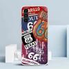 America Route 66 Cover for Samsung Galaxy A17 A37 A57 A16 A26 A36 A56 A15 A14 A55 Phone Case A13 A53 A25 A35 A24 A34 A23 A33 Gal