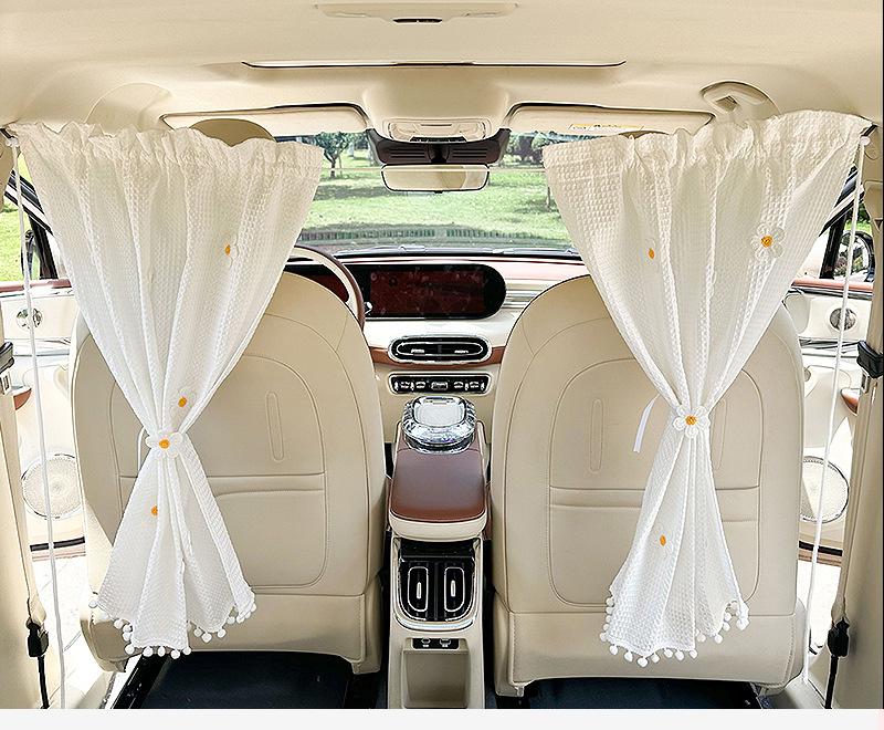 Car Privacy Curtains Universal Car Divider Curtain Between Rear Seat Auto Blackout Curtains Car Sun Shades Side Window Covers
