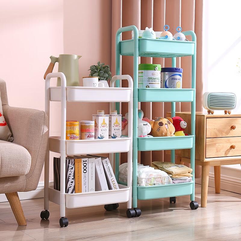 2-Tier Mobile Bathroom Storage Cart
