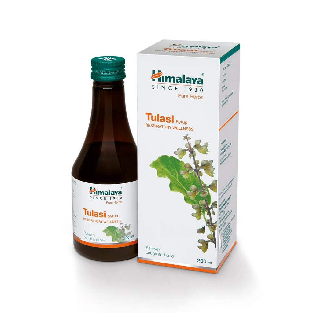 Himalaya Pure Herbs Tulasi Syrup 200ml Pack Of 1 Respiratory Wellness Support Cough Relief