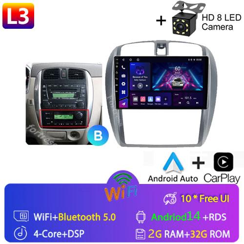 Fortress 8G+128G QLED Car Radio For Mazda 323 BJ 2000-2003 Multimedia Video Player Auto Navigation Android 13 2din DVD Head Unit