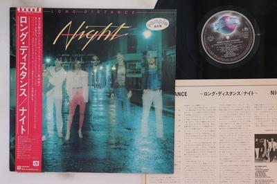 LP Record NIGHT  Long Distance P10925QPROMO PLANET 1980 Japan Obi Rock Used