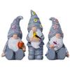 3Pcs Resin Garden Gnome Statue Outdoor Gnome Ornament Garden Gnome Statue Set for Patio Lawn Yard Home Tabletop Decoration