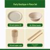 SPSR Degradable Disposable Paper Party Dinnerware Set