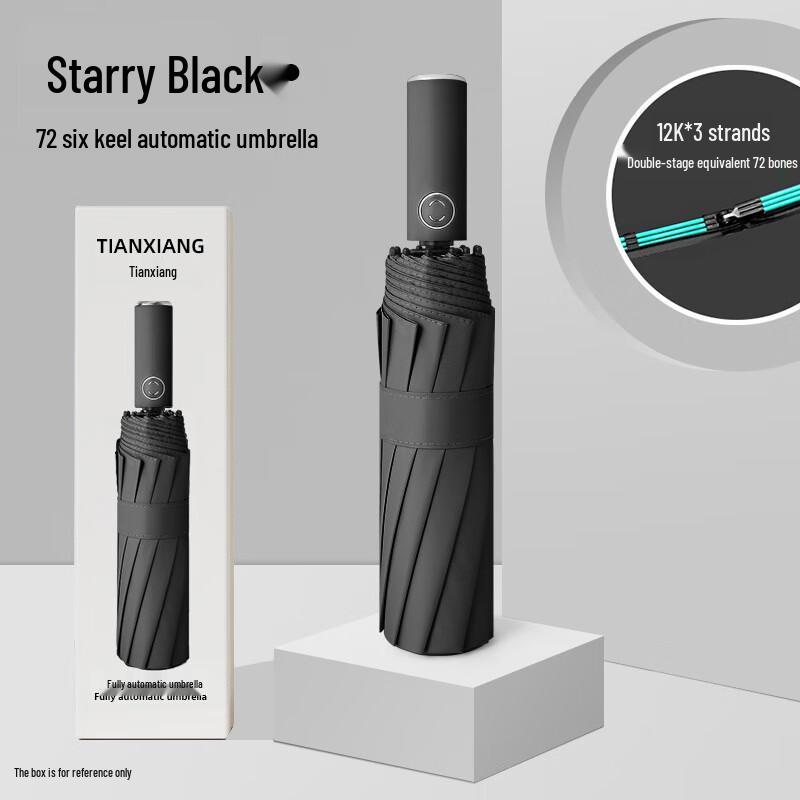 Cadenon Automatic Full Blackout Sun & Rain Umbrella