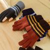Writing Women's Knitted Gloves Ladies Winter Accessories Show Two Fingers Korean Style Mittens