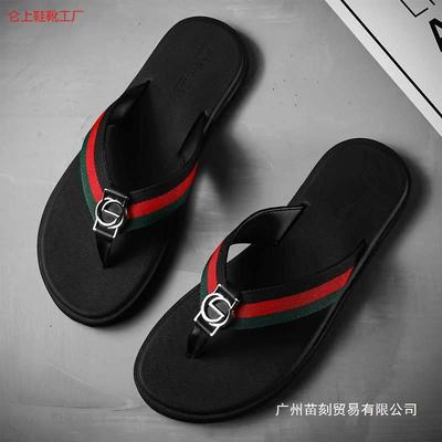 Flip-flops Men's Tide Korean Version Outside Wearing Sandals Men's Outdoor Beach Shoes Men's Wear-resistant Non-slip Slippers