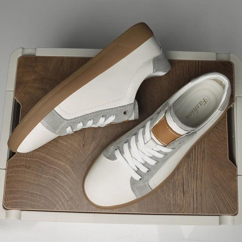 Fashion 2025 Men Casual Shoes High Quality Leather Walking Muller Shoes Simple Outdoor Antiskid Flat Designer Sneakers Oxford Shoes