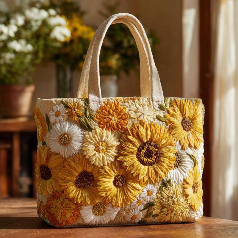 TEMU Womens Fashion Printed Tote Shoulder Bag 600D Oxford Cloth