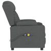 Electric Massage Recliner Dark Grey Fabric
