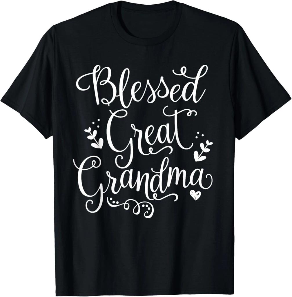 Cute Blessed Great Grandma Shirt - Grandmother Gift Unisex T-Shirt