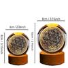 1pc,3D Flower of Life Crystal Ball with USB-powered Colorful Nightlights - The Perfect Holiday Gift for Family, Friends and Coll