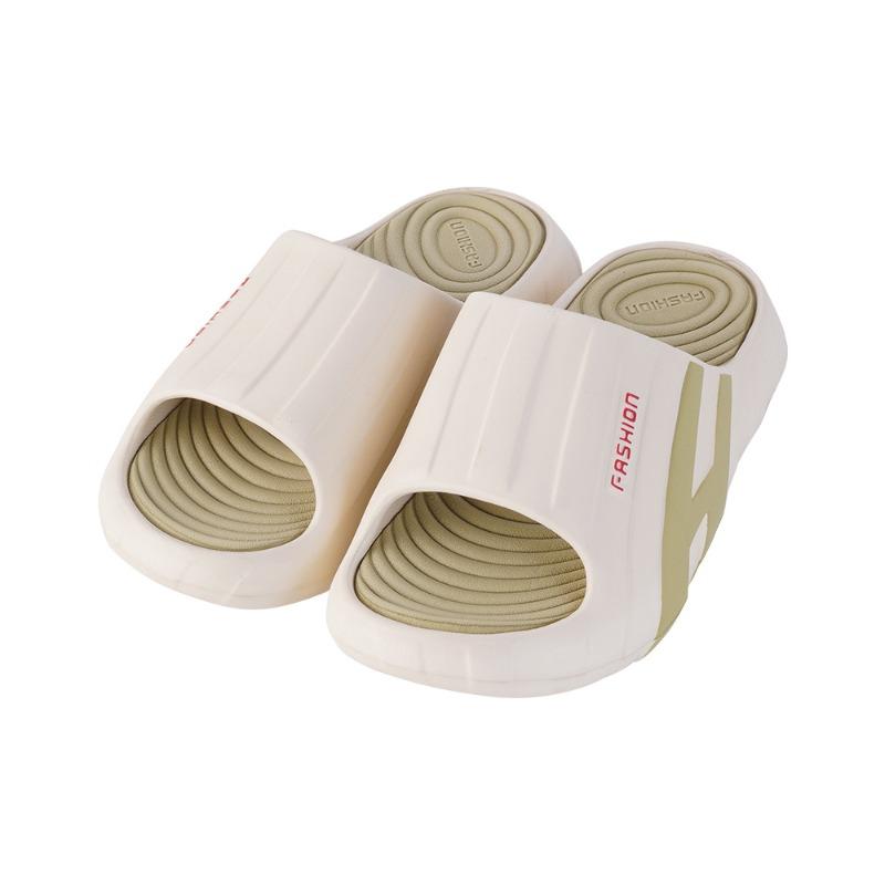 New summer men's one-word drag home outdoor sports non-slip thick bottom stepping on shit slippers sandals