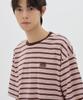 URBANAGE Multi-Stripe Oversized Short Sleeve_Brown