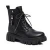 British Martin Boots 22 New Thick-soled Inner Height Increase Small Boots Velvet Thin Short Boots Winter