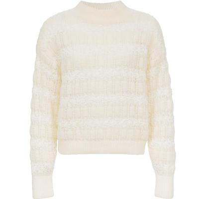 Women's Relaxed Drop-Shoulder Cutout Knit Sweater