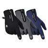 Autumn and Winter Outdoor Windproof Waterproof Non Slip Zipper Plus Velvet Gloves for Men and Women Touch Screen Riding Sports Mountaineering Slip.