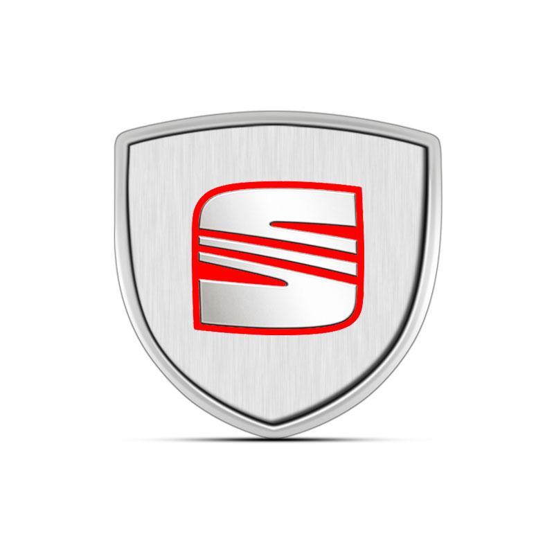 1Pcs 3D Metal Auto Door Shield Emblem Car Body Badge Sticker Styling for SEAT Leon FR 5 6 MII Altea 5F Ibiza Toledo Cordoba Alhambra MK3