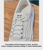 2025 Women's Flat White Leather Lace-Up Casual Sneakers: Comfortable & Simple for Spring