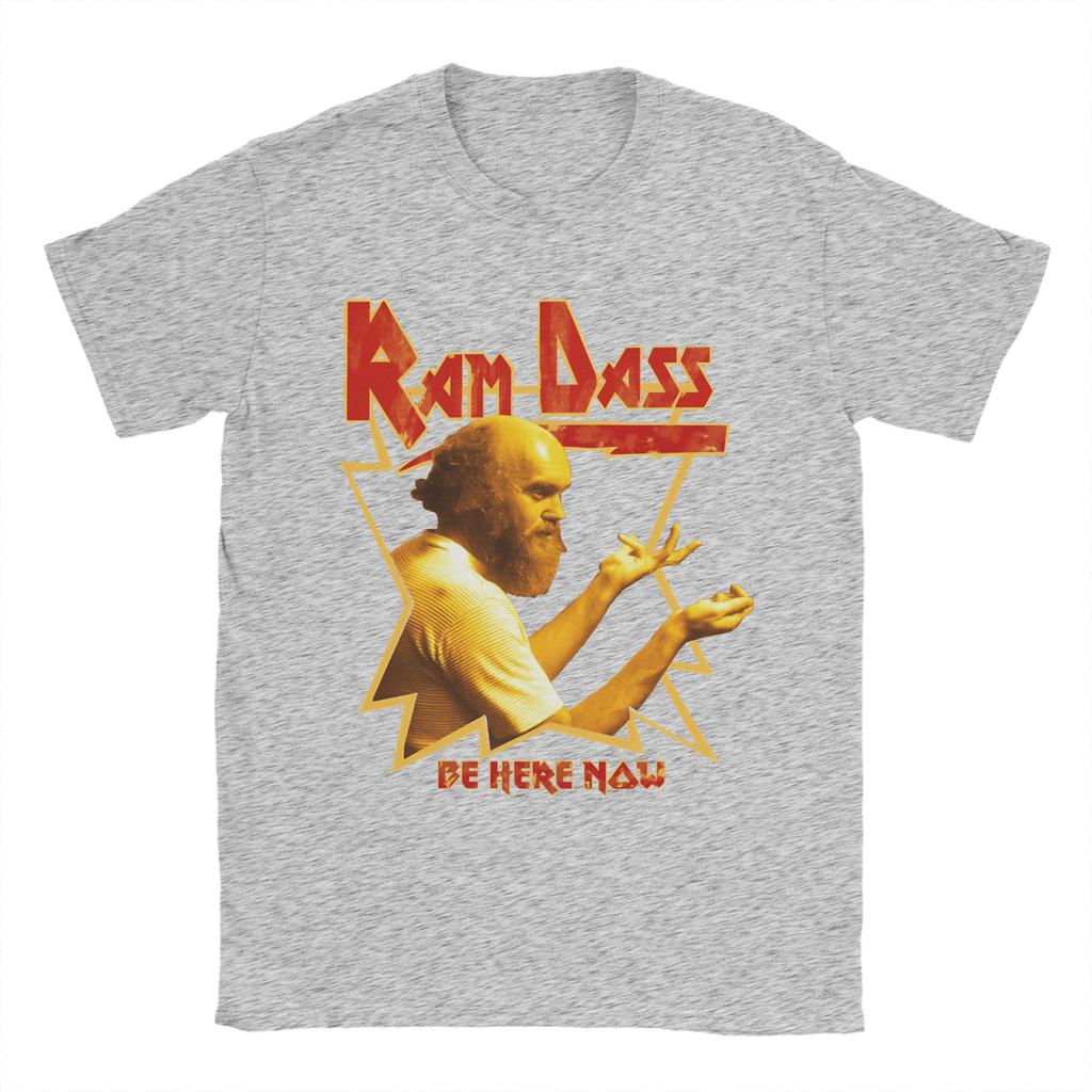 Heavy metal Baba Ram Dass T Shirt Summer  Pure Cotton T Shirts For Unisex Popular Design Tshirt Short Sleeve YK Funny Tops