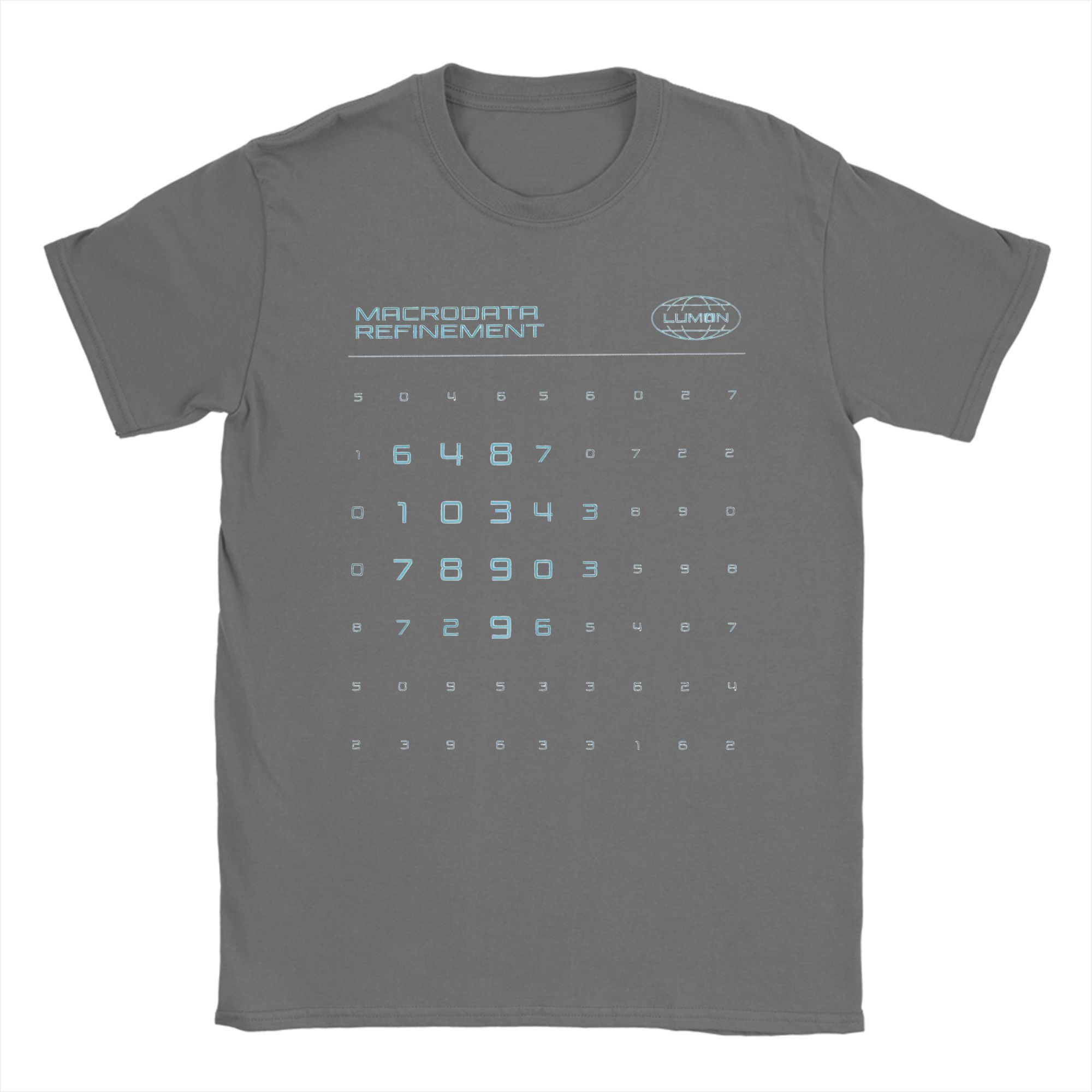 

Men s T-Shirts Scary Numbers Severance Lumon Macrodata Funny Cotton Tee Short Sleeve MDR T Shirt Round Collar Clothes Unique 3XL