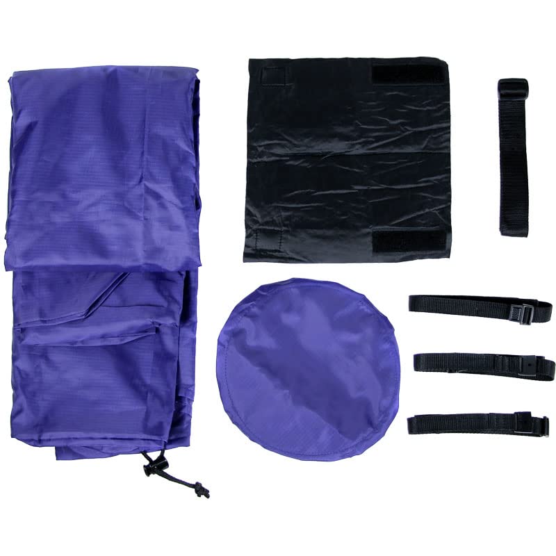 Earlney Gomar (R250) Vertical Lightweight Bicycle Bag Edo Purple Frame Cover, Sprocket Cover, Bicycle Manual Included