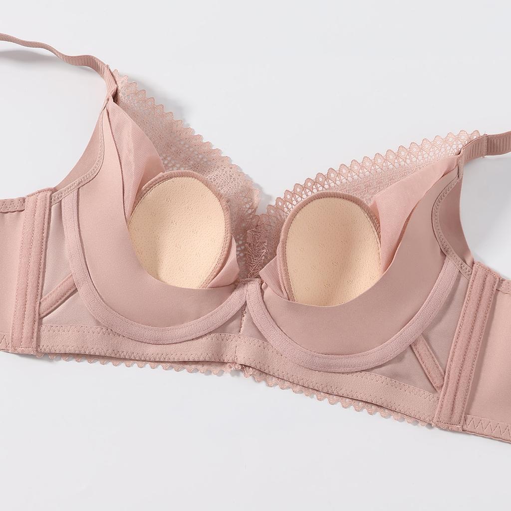 Fenteng [Anti Gravity Lifting] Underwear Women's Gathering Anti sagging Rabbit Ear Thin Collection Accessory Breasts Big Breasts Show Small Text Bra