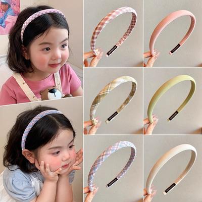 Yeni Düz Renk Çocuk Kawaii Renkli Sıkmayan Kız Çocuk Saç Bantları Sevimli Saç Tokaları Bebek Saç Tokası Aksesuarları Çocuk Şapkaları