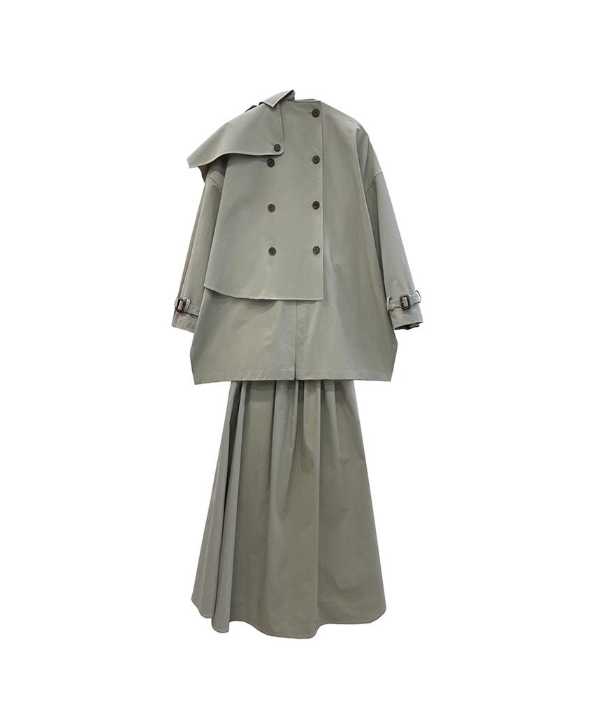 Meuameu Signature Trench Coat Dress