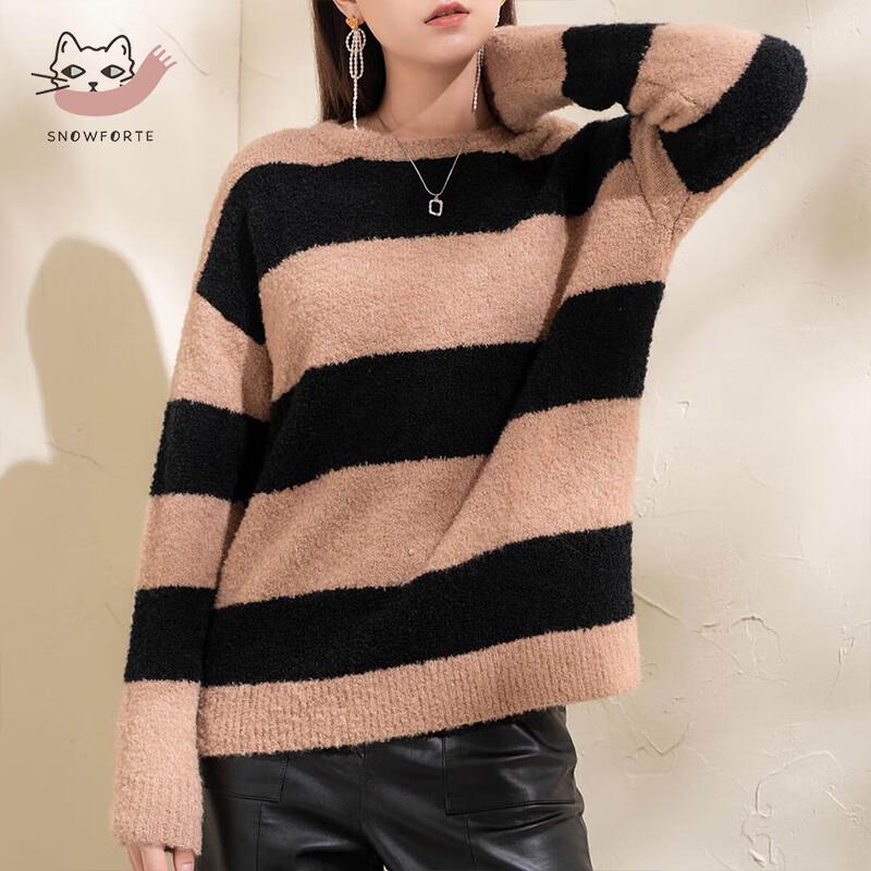 

Женский утолщенный свитер свободного кроя из смесовой шерсти Sinuofude S21-012 M (165/88)