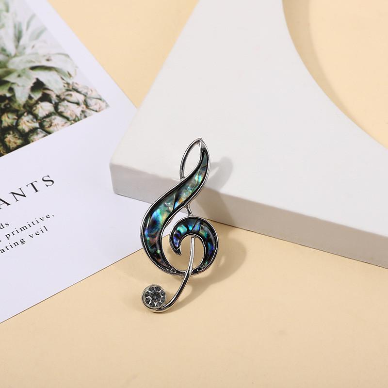 Shell Music Brooch Pendant For Women And Men With Decorative Style