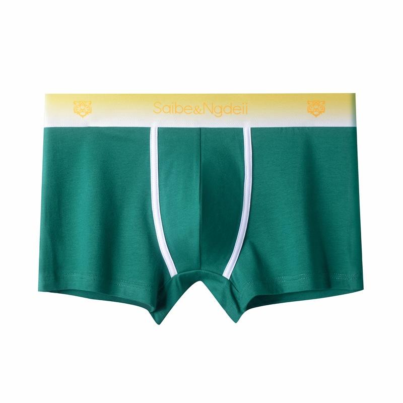 Men's Pure Cotton Underwear Breathable Flat Underwear Men's Four Cornered Underwear