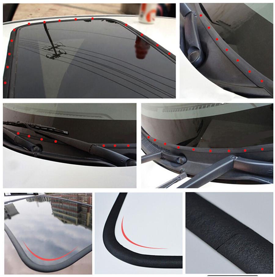 5 Meter Self Adhesive Auto Windshield Window Rubber Weather Draft Seal Strip