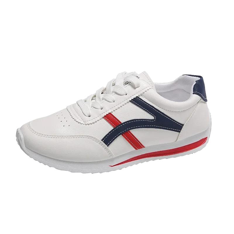 

Модная неформальная женская обувь Zapatillas De Deporte De Cabeza Redonda, Zapatos Ligeros, Versátil, Transpirable, перекрестная шнуровка, Blanco, теннис 35 синий