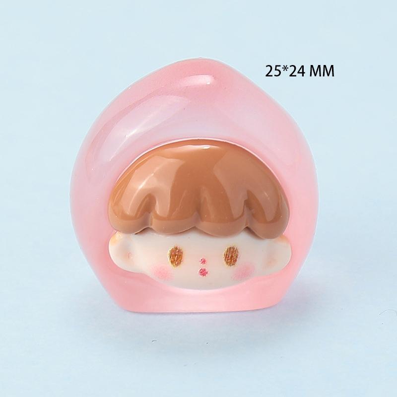 Resin Cartoon Luminous Three-Dimensional Fruit Diy Jewelry Accessories Keychain Car Pendant Handmade Materials