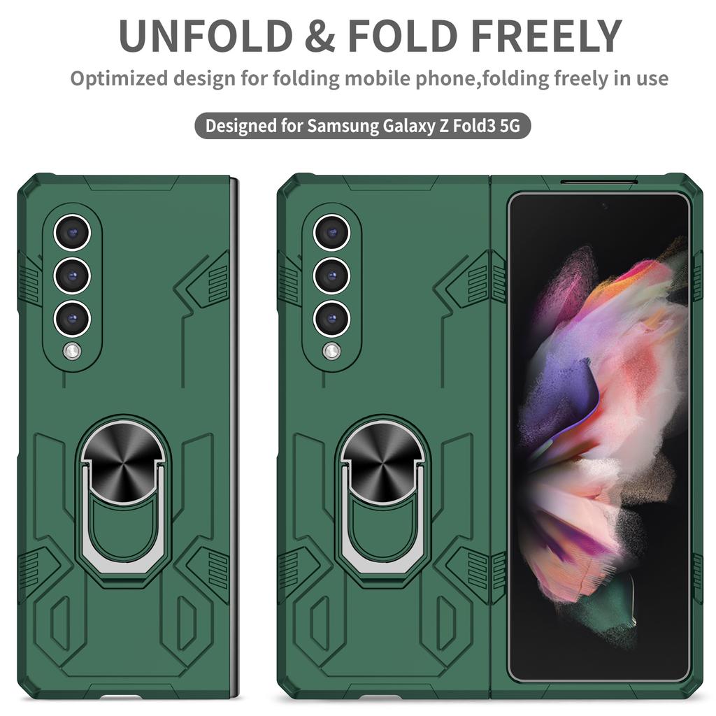 Drop Protection Stand Ring Cover Case For Samsung Galaxy Z Fold 3 4 Fold4 5g Fold2 Fold3 Fold 2 Anti -Sweat Hard Phone Cases