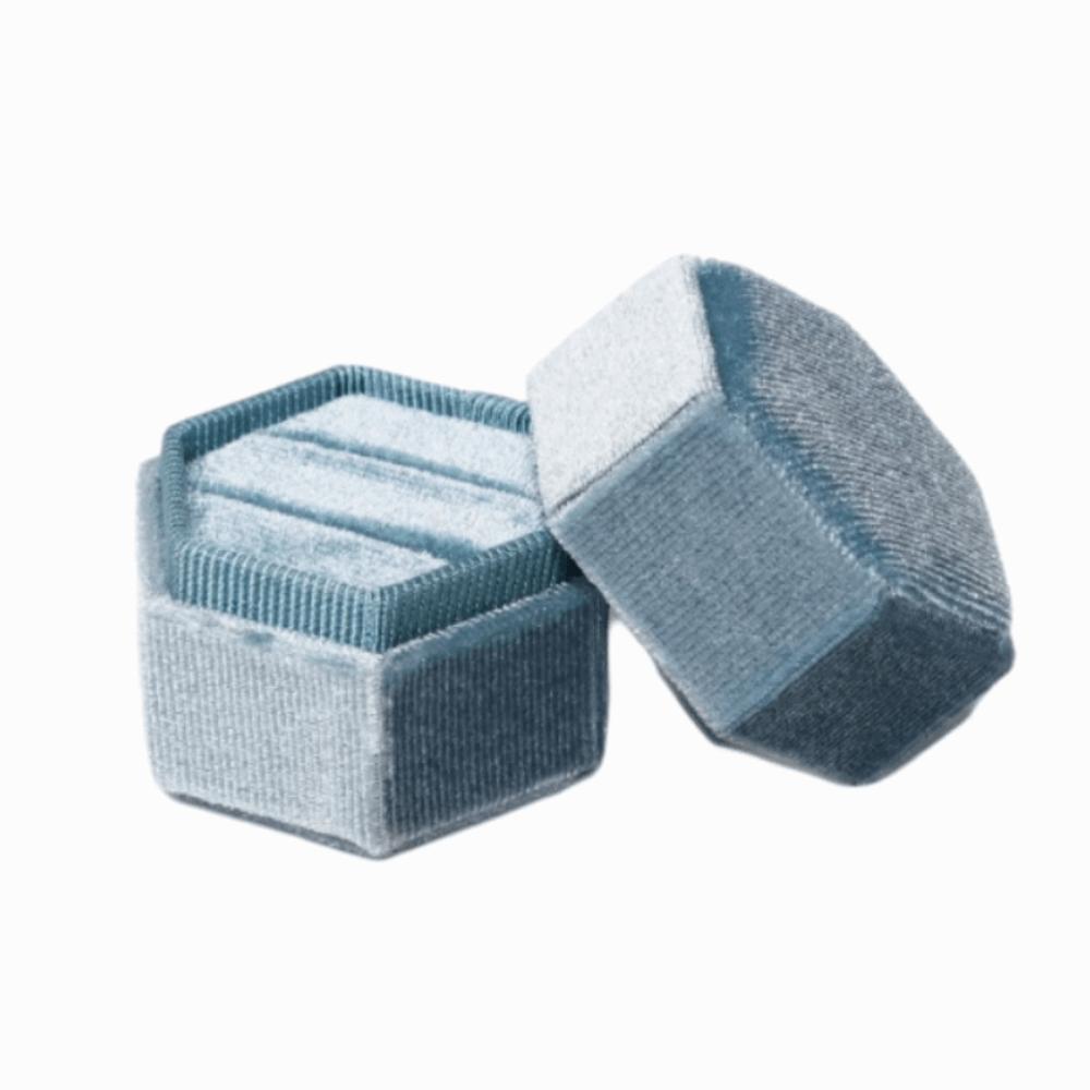 Elegant Hexagon Vintage Ring Box High-End Jewelry Display Case Durable Ring Storage Box Engagement