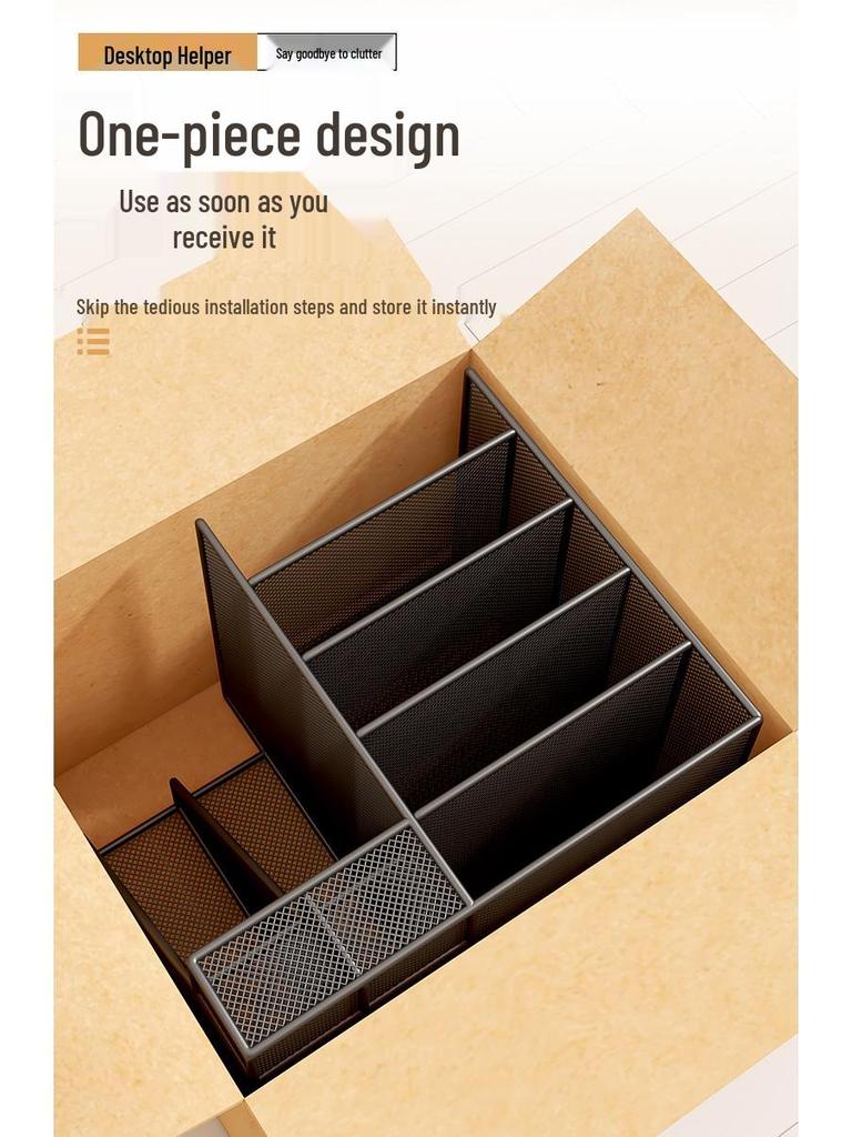 Multi-Layer Desktop File & Book Organizer for Office & Student Use