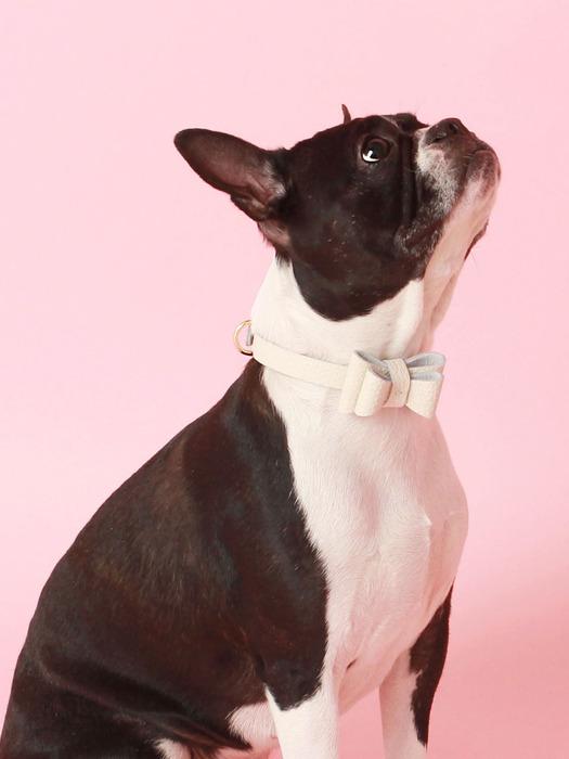 

MAISON DE MIU Soft Ribbon Collar M_White Gold