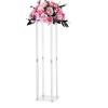 Wedding Flower Stand, 10PCS 80cm Column Flower Stand, Floral Stands with Acrylic Laminate, Cylindrical Cubic Floral Display Rack for Wedding, Party,