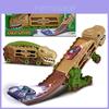 Conjunto de Carro de Brinquedo Transformável de Dinossauro Para Crianças de Zero a Seis Anos Com Tração por Inércia e Armazenamento de Pista